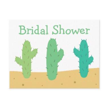 Southwest  Green Cactus Succulent Invitation Post