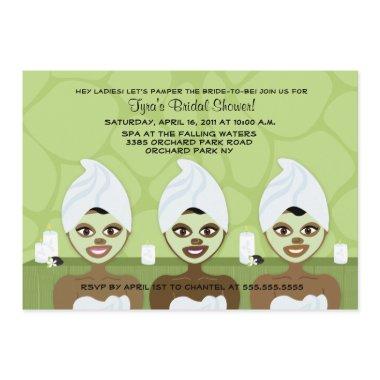 SPA BRIDAL SHOWER Invitations - Green