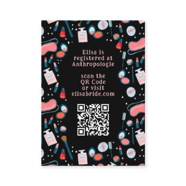 Spa Day Bridal Bachelorette Beauty CUSTOM QR CODE Enclosure