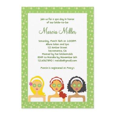 Spa Day Bridal Shower Invitations