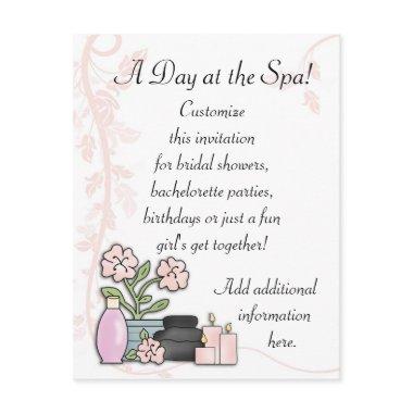 Spa Day Invitations