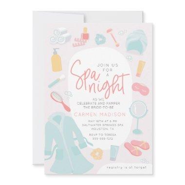 Spa things bridal shower Invitations