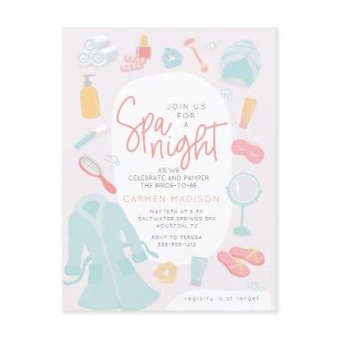 Spa things  invitation post