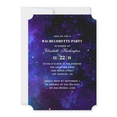 Space bachelorette party. Night stars wedding