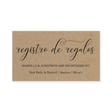 Spanish Calligraphy Registry Enclosure