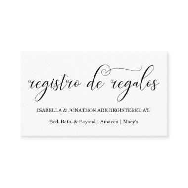 Spanish Calligraphy Registry Enclosure