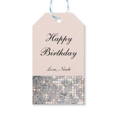 Sparkle Glitter Sequins Glam Chic Party Gift Tag