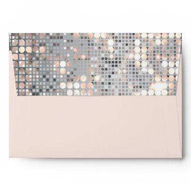 Sparkle Glitter Sequins Glam Invitations Envelopes