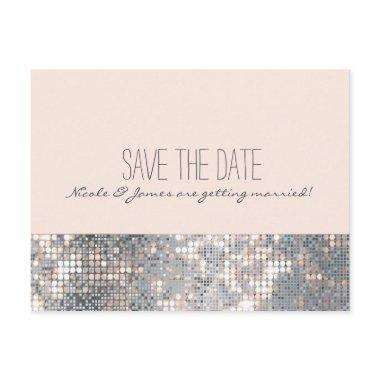 Sparkle Glitter Sequins Glamour Chic PostInvitations