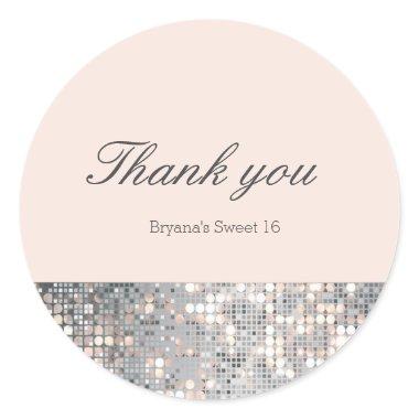 Sparkle Sequins Glamour Wedding Favor Stickers