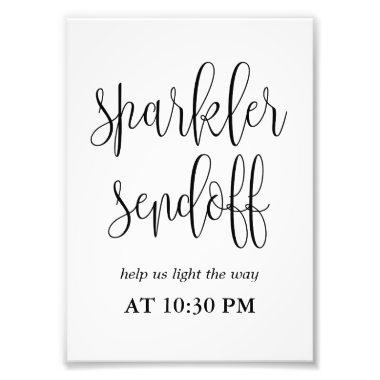 Sparkler Sendoff Sign Choose Your Size