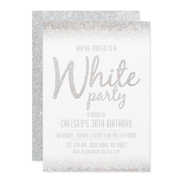Sparkling, Glitter White Party
