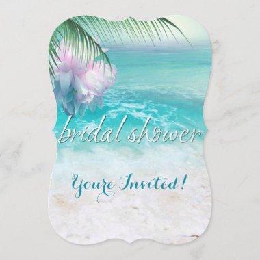 SPARKLING OCEAN WATERS Bridal Shower Invitations