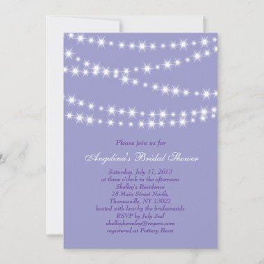 Sparkling Twinkle Lights Bridal Shower Invitations