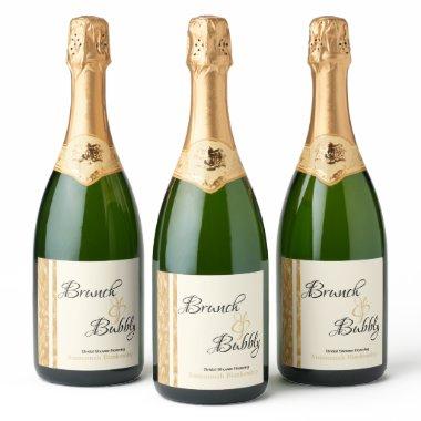 Sparkling Wine Bubbles Brunch Bubbly  Sparkling Wine Label