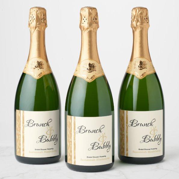 Sparkling Wine Bubbles Brunch Bubbly Bridal Shower Sparkling Wine Label