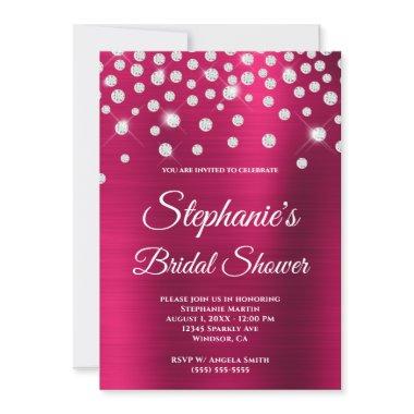 Sparkly Diamond Berry Pink Foil