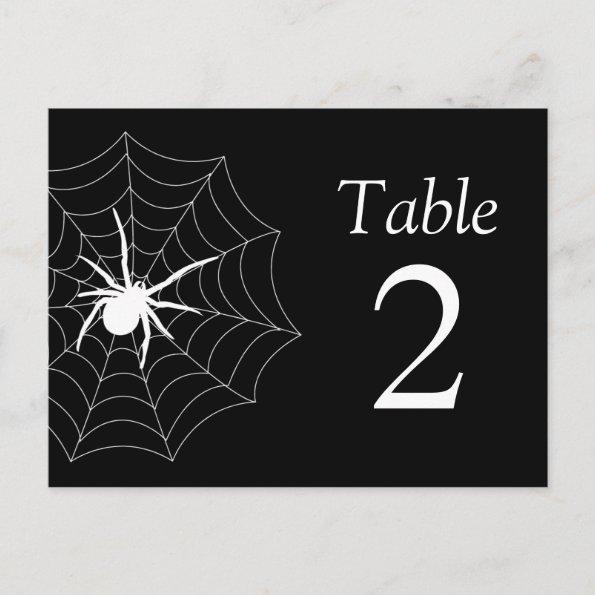 Spiderweb Table Numbers (Black / White)