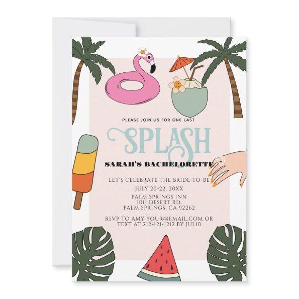 Splash Pool Party Bachelorette Weekend Itinerary