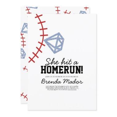 Sports Baseball Homerun Glitter