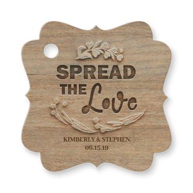 Spread The Love Rustic Wedding Favor Tags