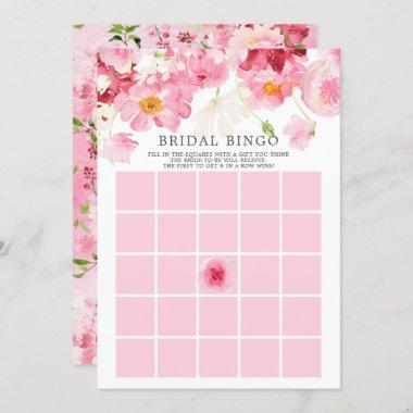 Spring Blossom BINGO Bridal Shower Game Invitations