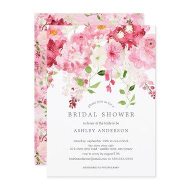 Spring Blossoms Floral Bridal Shower Invitations