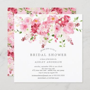 Spring Blossoms Floral Bridal Shower Invitations