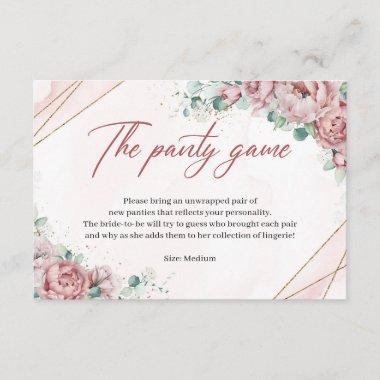 Spring Blush floral gold green The panty game Invitations