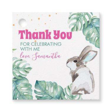 Spring Bunny Party Thank You Favor Tags