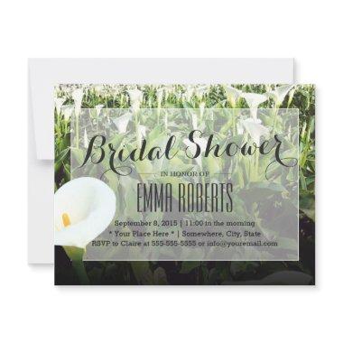 Spring Calla Lily Field Bridal Shower Invitations