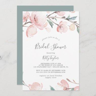 Spring Cherry Blossom Bridal Shower Invitations
