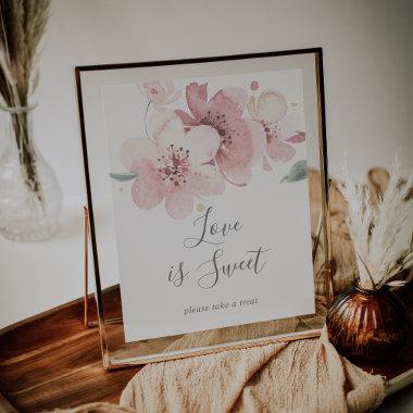 Spring Cherry Blossom Love Is Sweet Wedding Sign