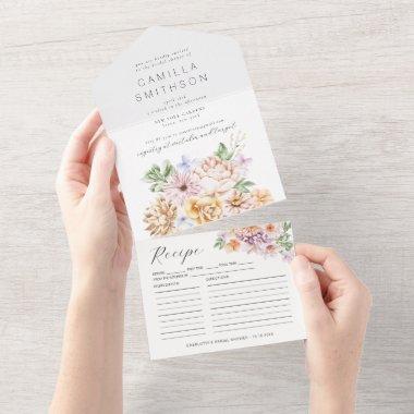 Spring Colorful Flowers Blush Garden  All In One