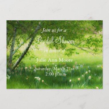 Spring Daffodils Bridal Shower Invitations