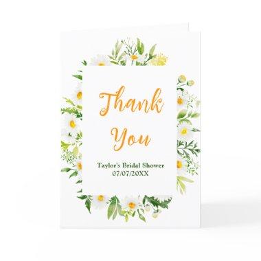 Spring Daisies Floral  Thank You