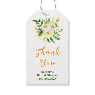 Spring Daisies Floral  Thank You Gift Tags