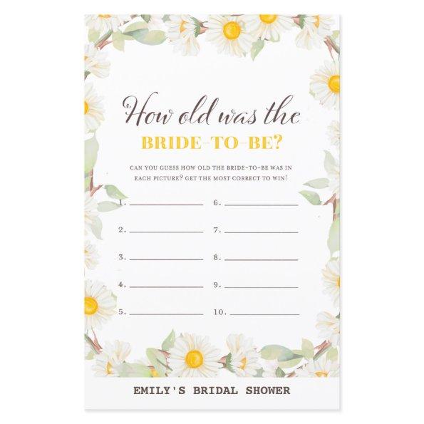 Spring Daisy Flower  Game PRINTED