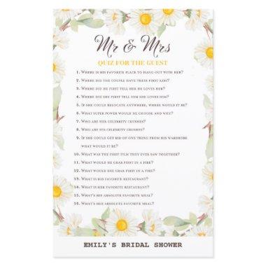Spring Daisy Flower  Game PRINTED