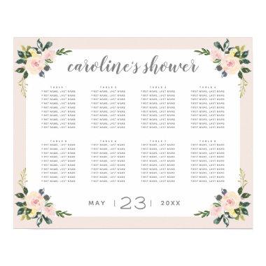 Spring Floral Blush  Seating Chart