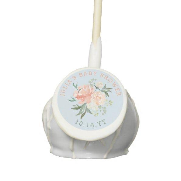 Spring Floral Bouquet Baby Shower or Bridal Shower Cake Pops