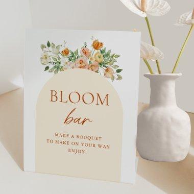 Spring Floral  Flower Bloom Bar Sign