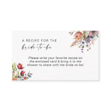 Spring Floral  Recipe Enclosure