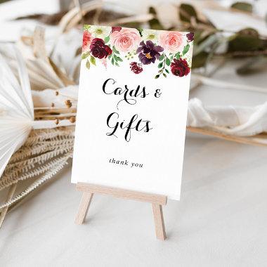 Spring Floral Calligraphy Invitations and Gifts Sign