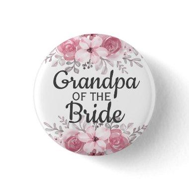Spring Floral grandpa of the bride Button