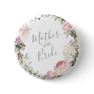 Spring Floral Mother of the Bride Button