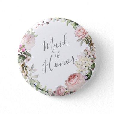 Spring Floral Mother of the Groom Button