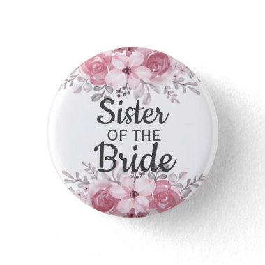 Spring Floral sister of the bride Button
