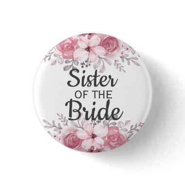 Spring Floral sister of the bride Button