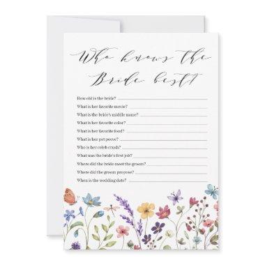 Spring Floral Summer Who Knows the Bride Best Game